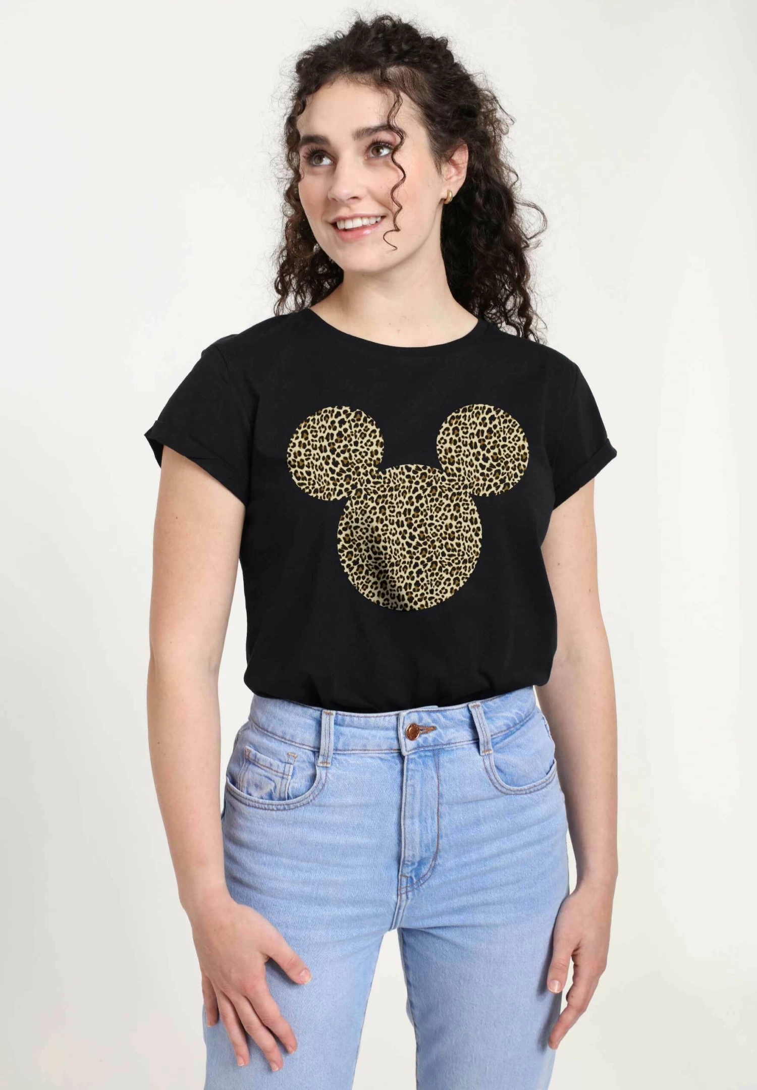 Disney Mickey Classic Animal Ears - T-Shirt Print - Black 3 Disney Mickey Classic Animal Ears - T-Shirt Print - Black - Afbeelding 3