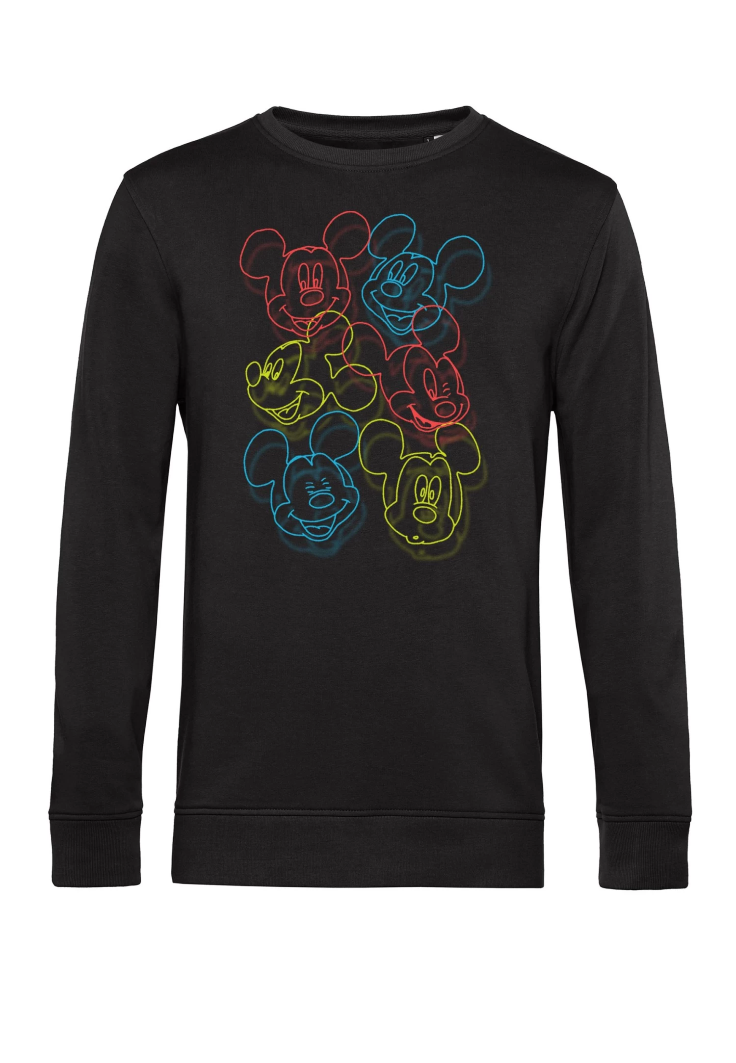 Disney Classic Mickey Neon Heads - Sweater - Black 4 Disney Classic Mickey Neon Heads - Sweater - Black - Afbeelding 4