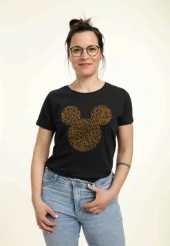 Disney Classic Mickey Cheetah Mouse - T-Shirt Print - Black -Mode Verkoop e97c9280214e48b28d56334c5540a4d4