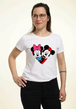 Disney Mickey Mouse Mickey Minnie Heart - T-Shirt Print - White 7 Disney Mickey Mouse Mickey Minnie Heart - T-Shirt Print - White -Mode Verkoop e98dccd16faa4138ba5759867e3a8a87