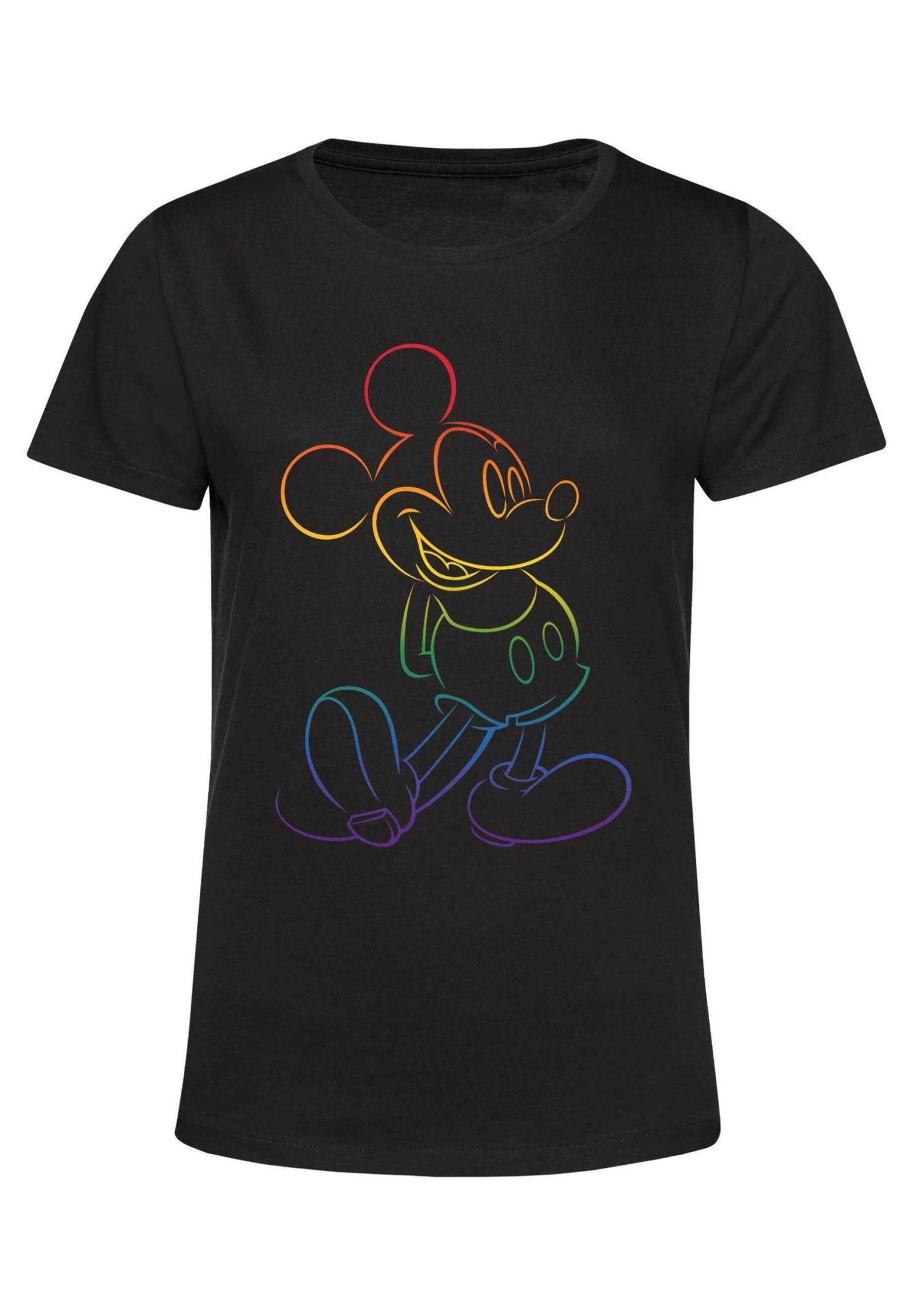 Disney Mickey Mouse Big Pride - T-Shirt Print - Black 5 Disney Mickey Mouse Big Pride - T-Shirt Print - Black - Afbeelding 5