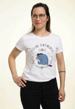Disney Winnie The Pooh Eeyore Flowers - T-Shirt Print - White -Mode Verkoop ed253478a28e495ea34c0ff90b8db98c