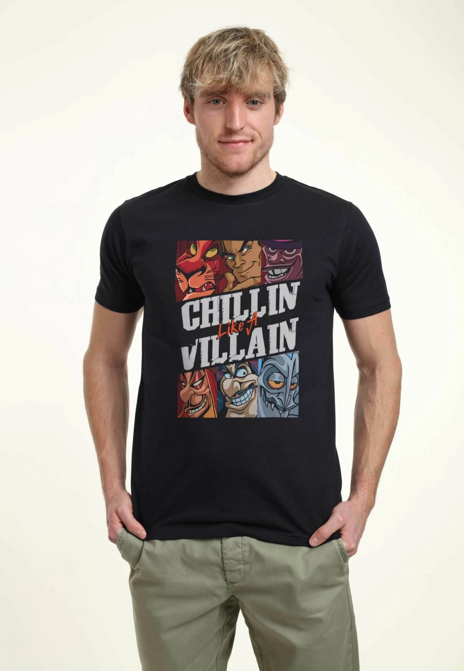 Disney Villains Villains Chills Unisex - T-Shirt Print - Navy Blue 1 Disney Villains Villains Chills Unisex - T-Shirt Print - Navy Blue