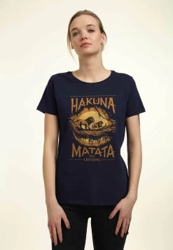Disney Lion King Savanna Poster - T-Shirt Print - Navy Blue -Mode Verkoop f28f192e70e5416ebc7c3976fdd80303