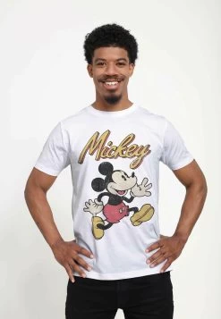 Disney Mickey Classic Vintage Mickey Unisex - T-Shirt Print - White
