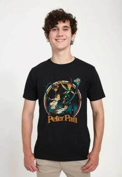 Disney Peter Pan London Flyin Unisex - T-Shirt Print - Black
