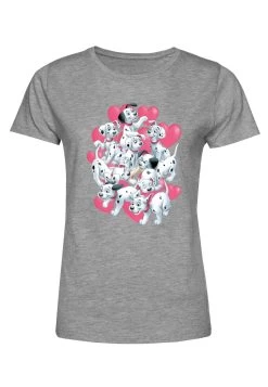 Disney Dalmatians Dalmatian Group Valentines - T-Shirt Print - Heather Grey -Mode Verkoop fad490ee32314493838d5251c0a68e29