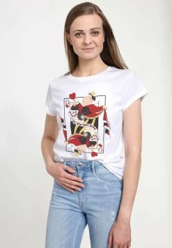 Disney Alice In Wonderland Queen Of Hearts - T-Shirt Print - White -Mode Verkoop fb02af4f966d4acf96de977a5f1895f7