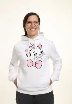 Disney The Aristocats Marie Big Face - Sweater - White